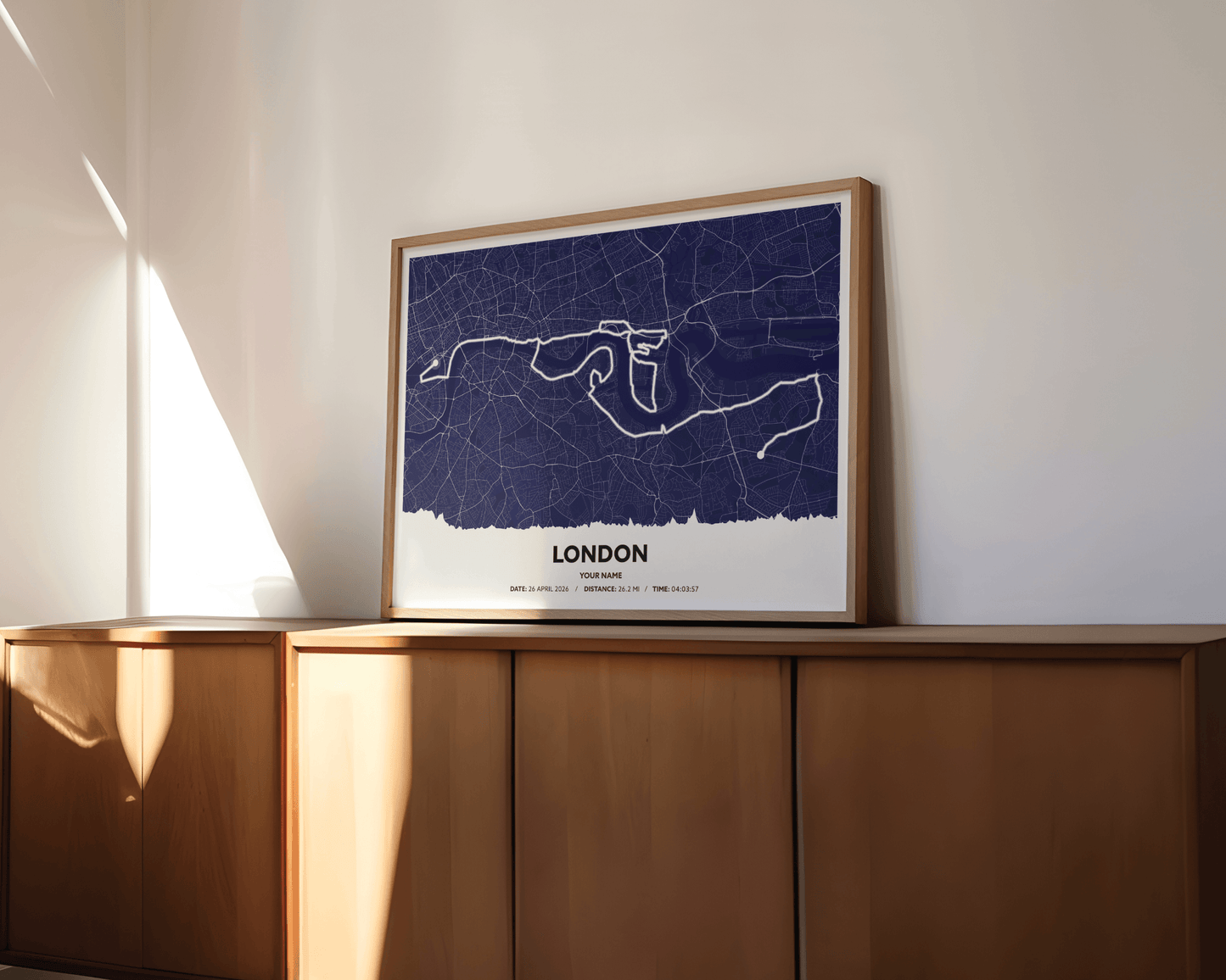 London 26.2 Personalised Route Map