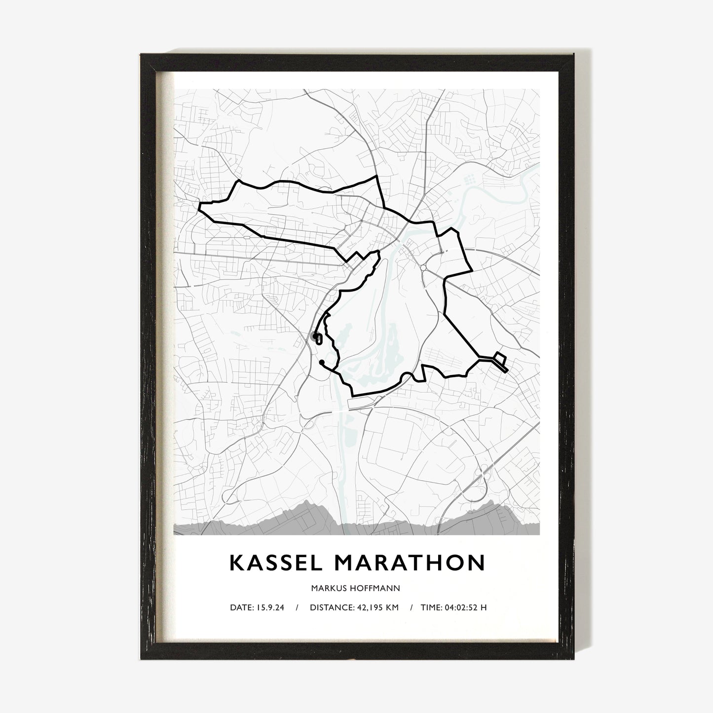 Route Map Art For Runners