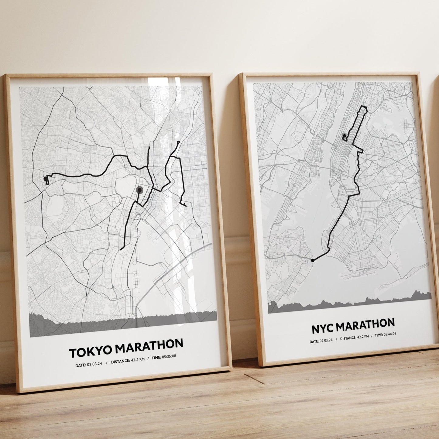 Route Map Art For Runners