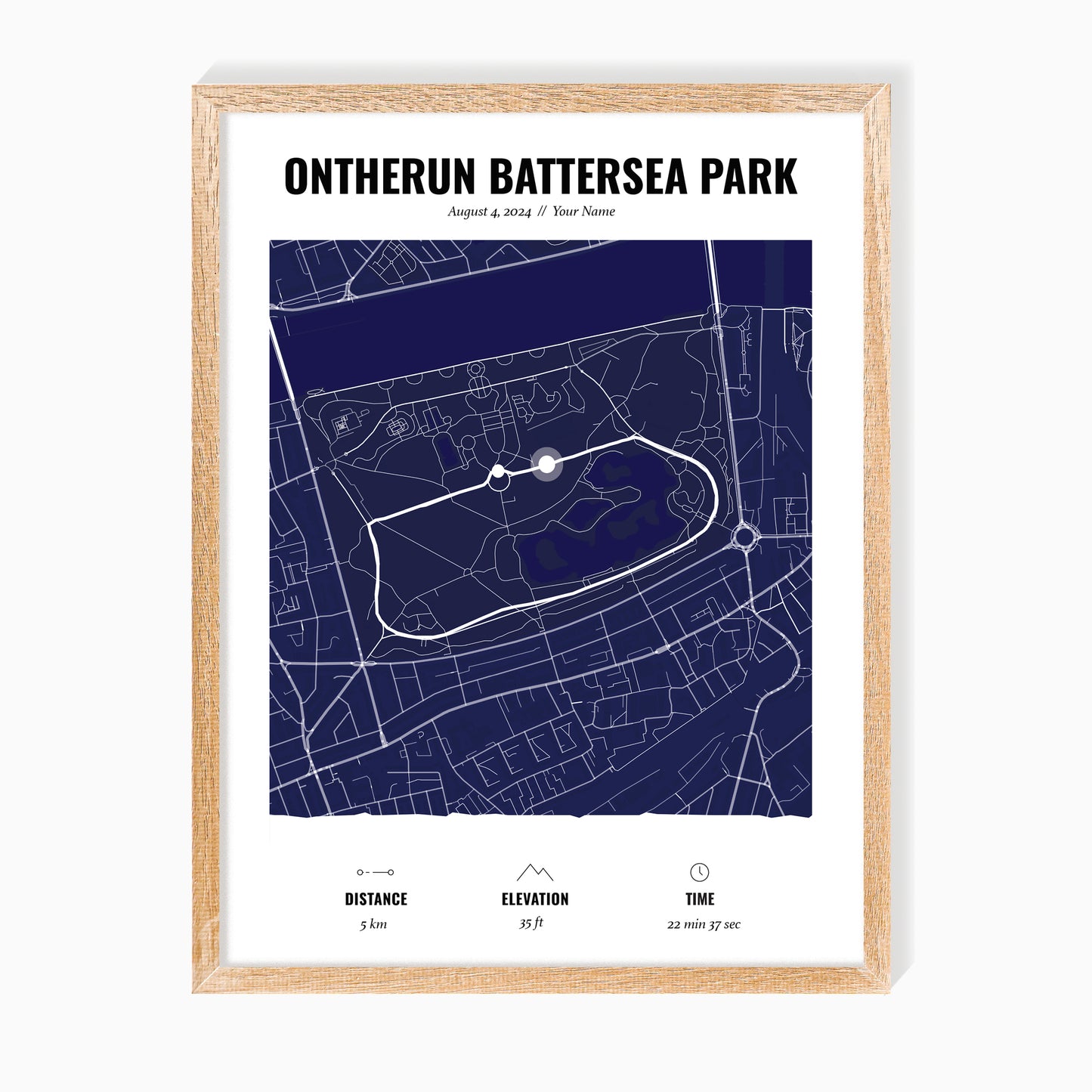 Route Map Art For Runners