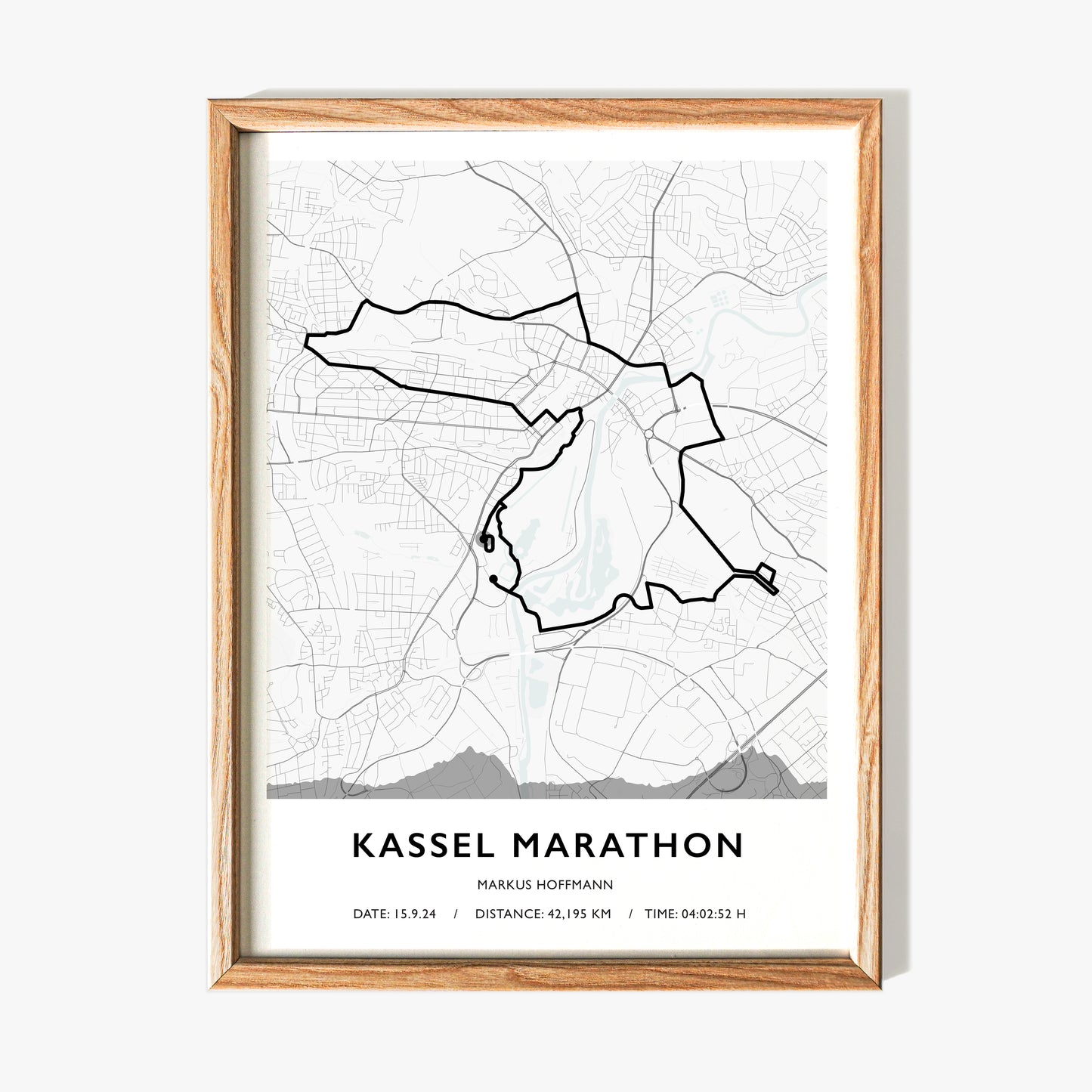 Route Map Art For Runners