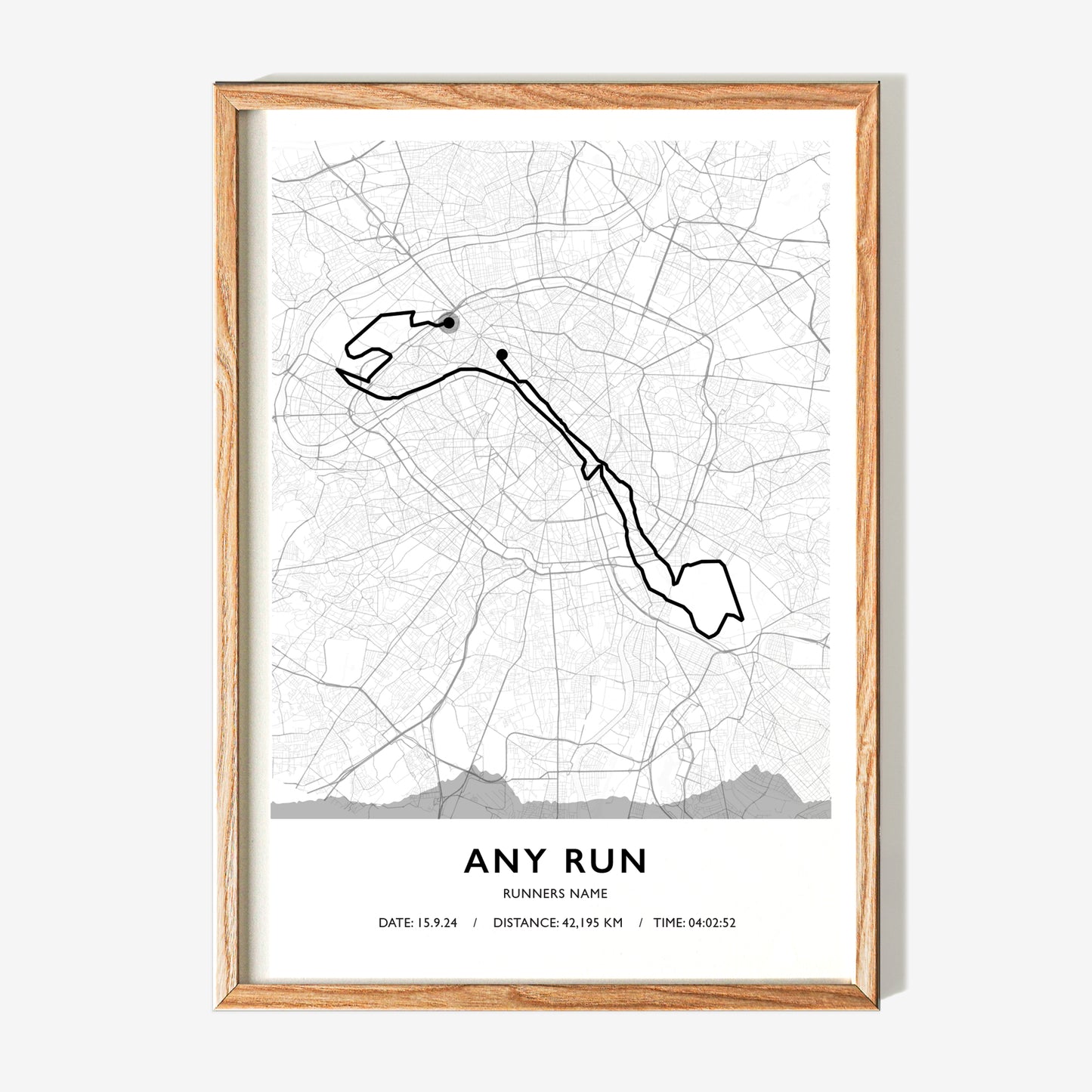 Route Map Art For Runners