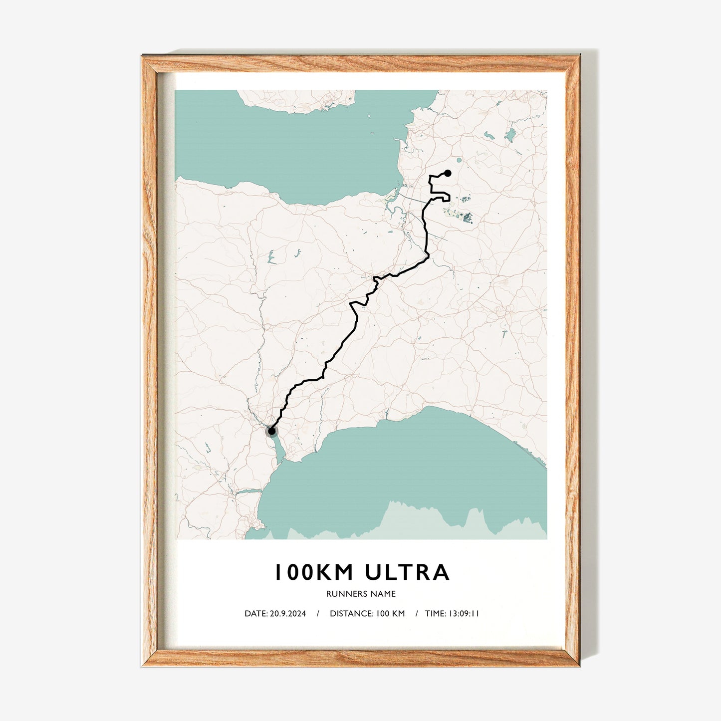 Route Map Art For Runners