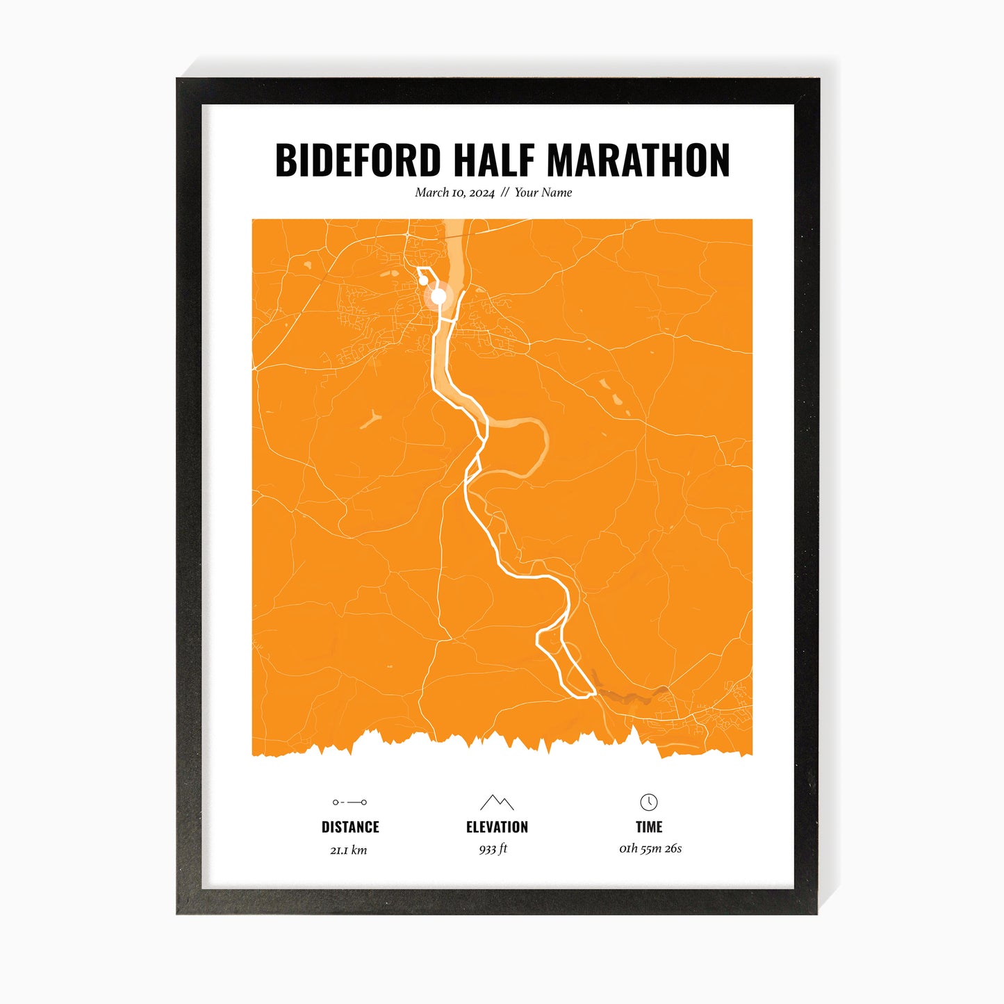 Route Map Art For Runners