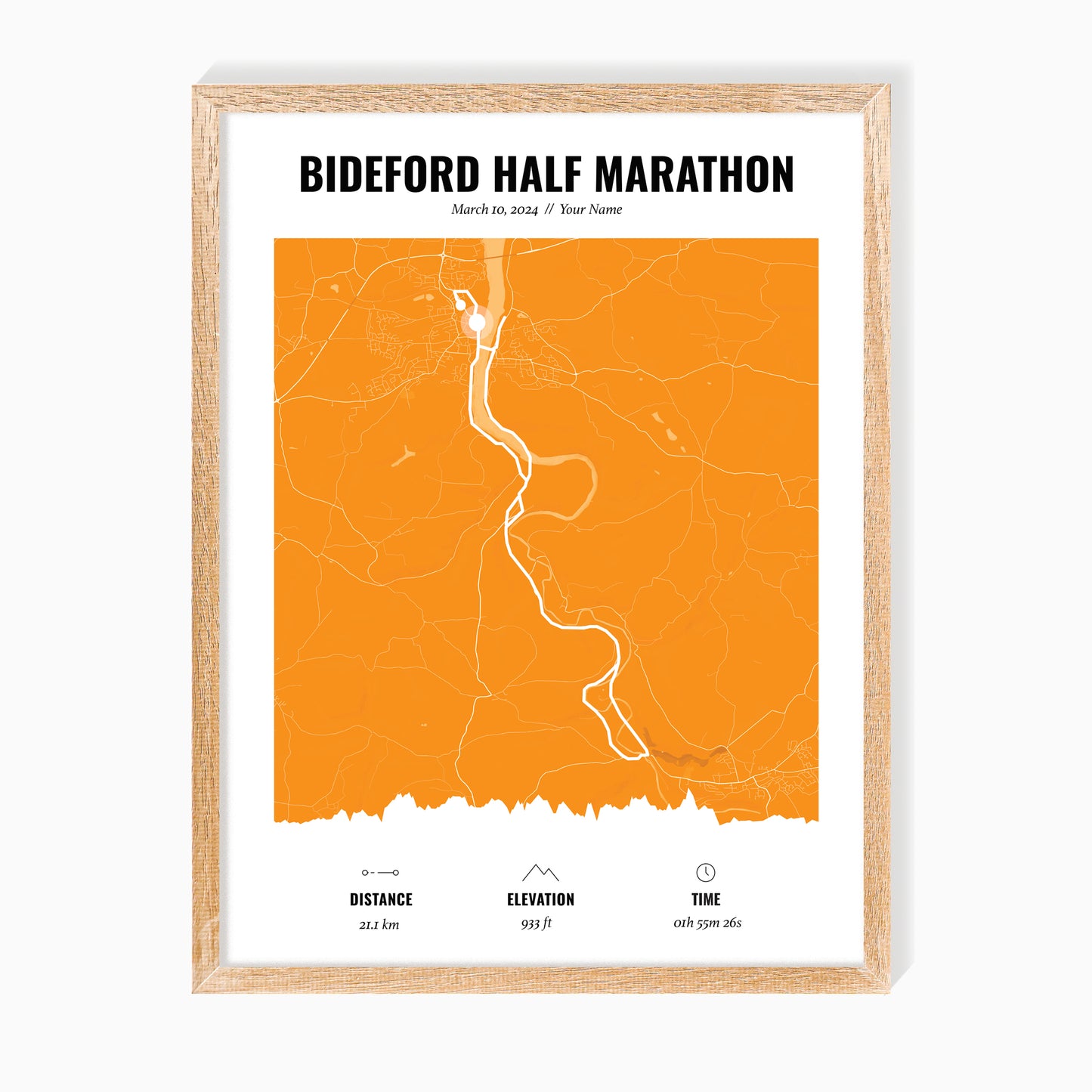 Route Map Art For Runners