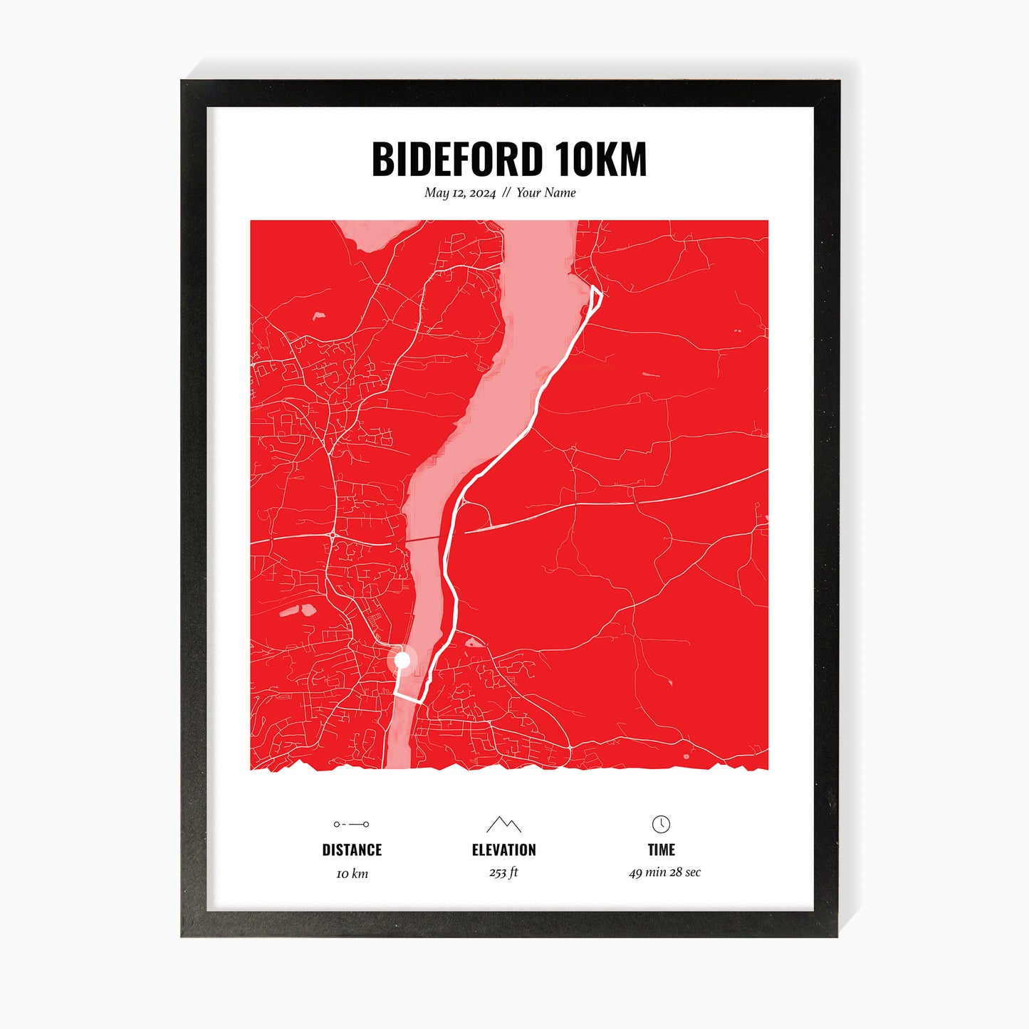 Route Map Art For Runners