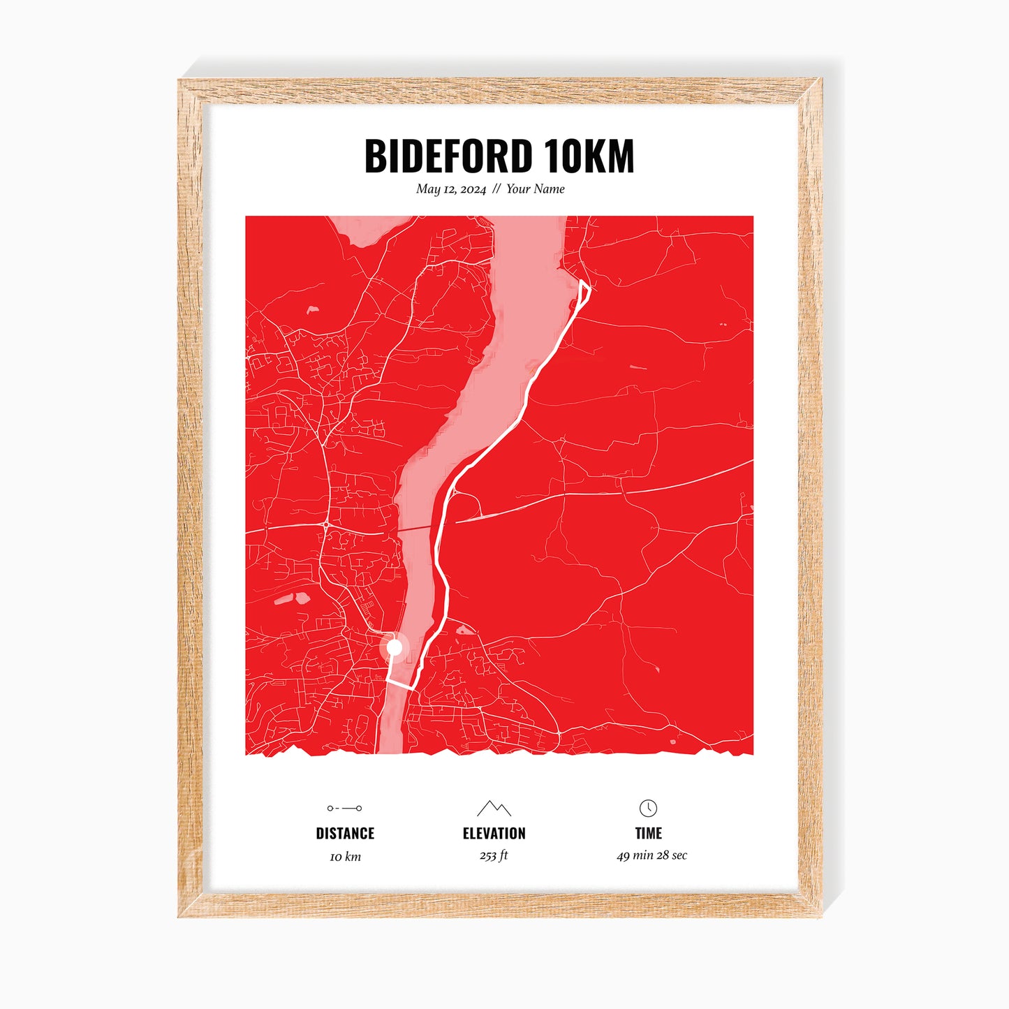 Route Map Art For Runners