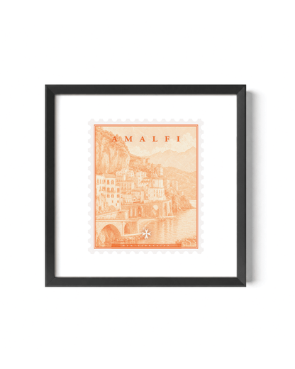 Amalfi Coast Vintage Stamp