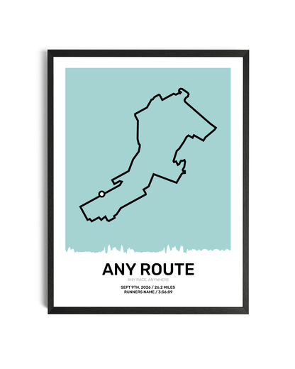 Pastel Route Map Art
