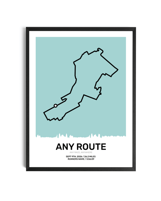 Pastel Route Map Art