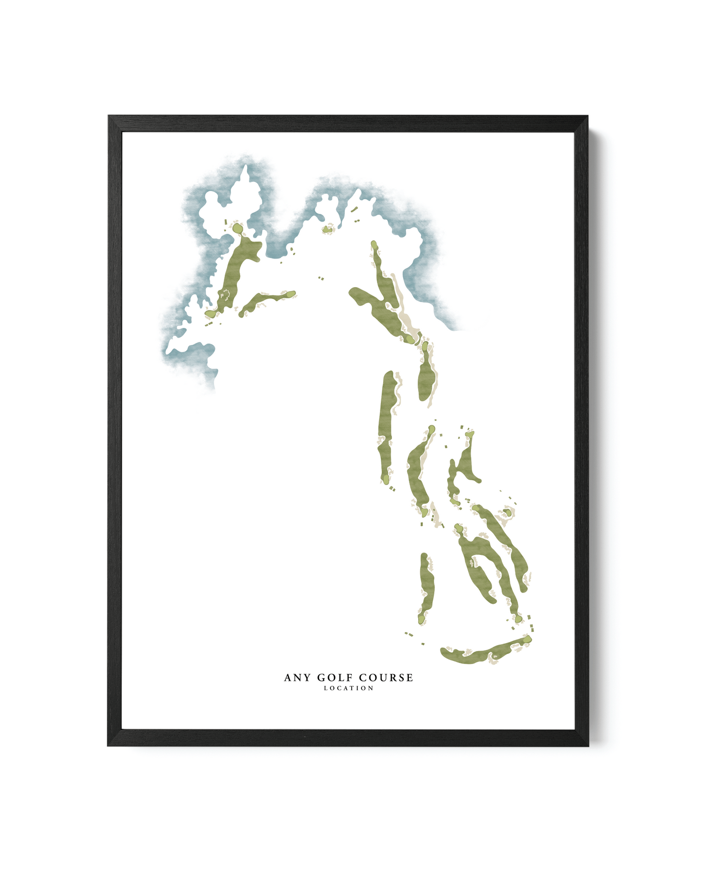 Minimal Hand-Illustrated Golf Course