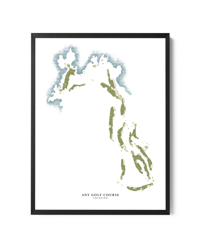 Minimal Hand-Illustrated Golf Course