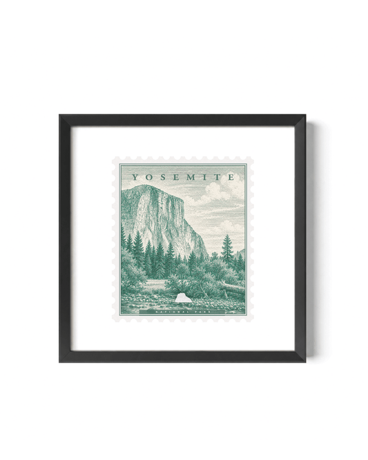 Yosemite Vintage Stamp