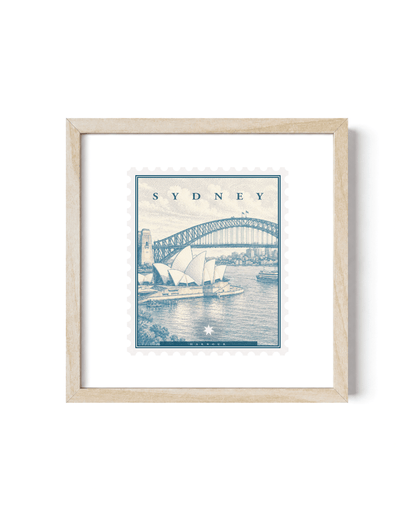 Sydney Harbour Vintage Stamp (Digital File)