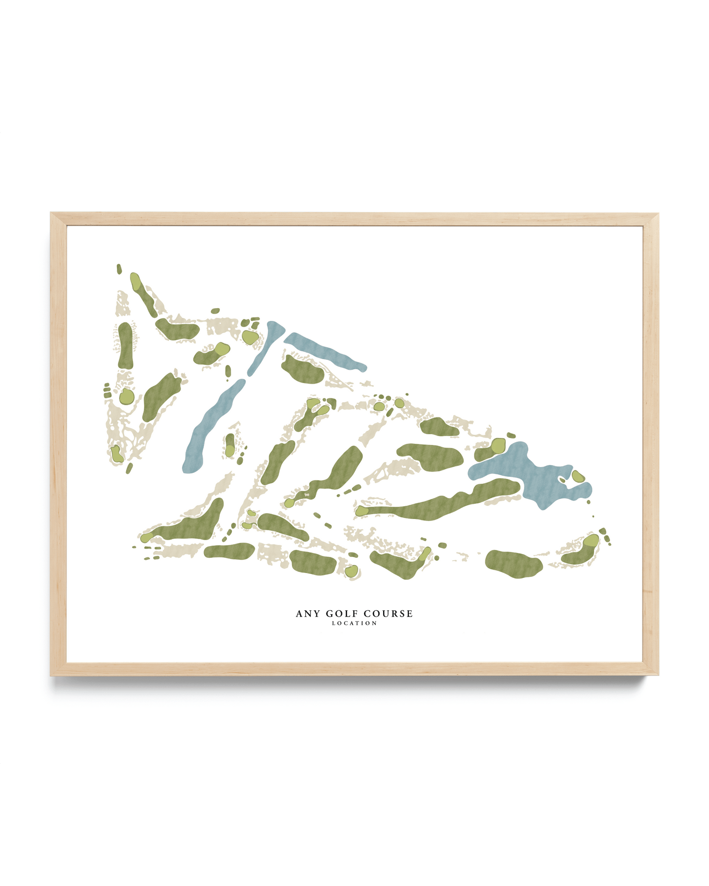 Minimal Hand-Illustrated Golf Course