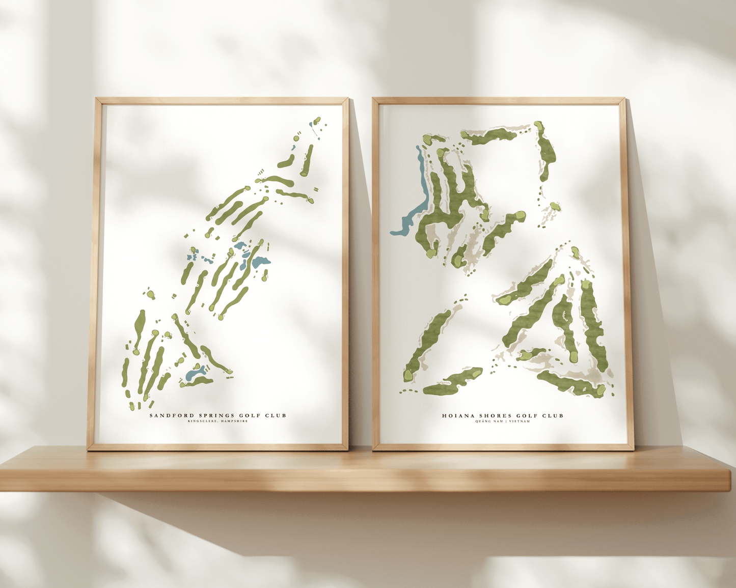 Minimal Hand-Illustrated Golf Course