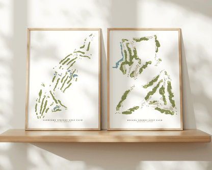 Minimal Hand-Illustrated Golf Course