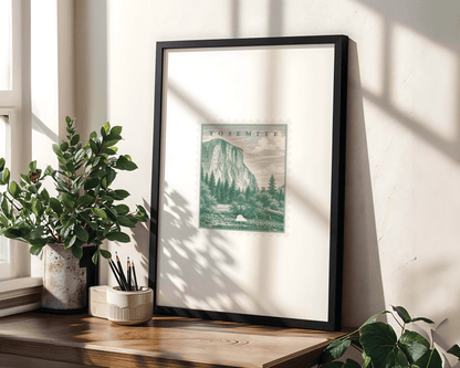 Yosemite Vintage Stamp