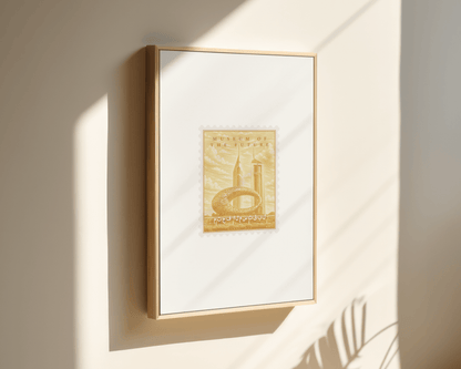 Museum Of The Future Vintage Stamp