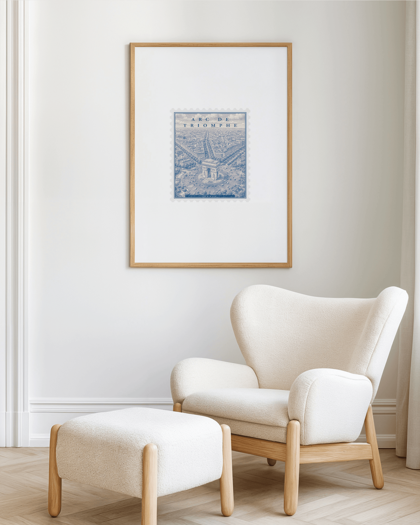 Arc De Triomphe Vintage Stamp (Digital File)