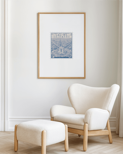 Arc De Triomphe Vintage Stamp (Digital File)