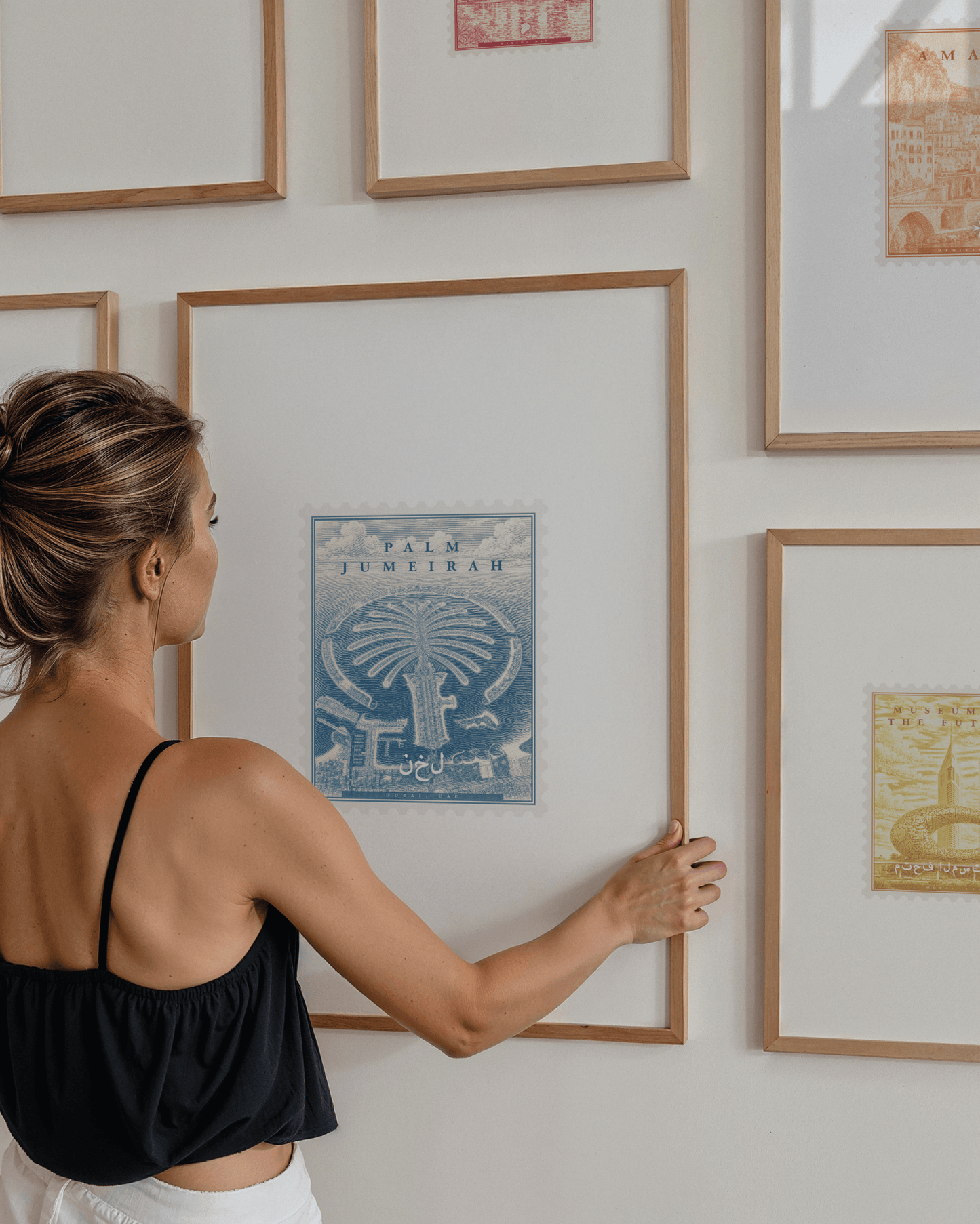 Palm Jumeirah Vintage Stamp
