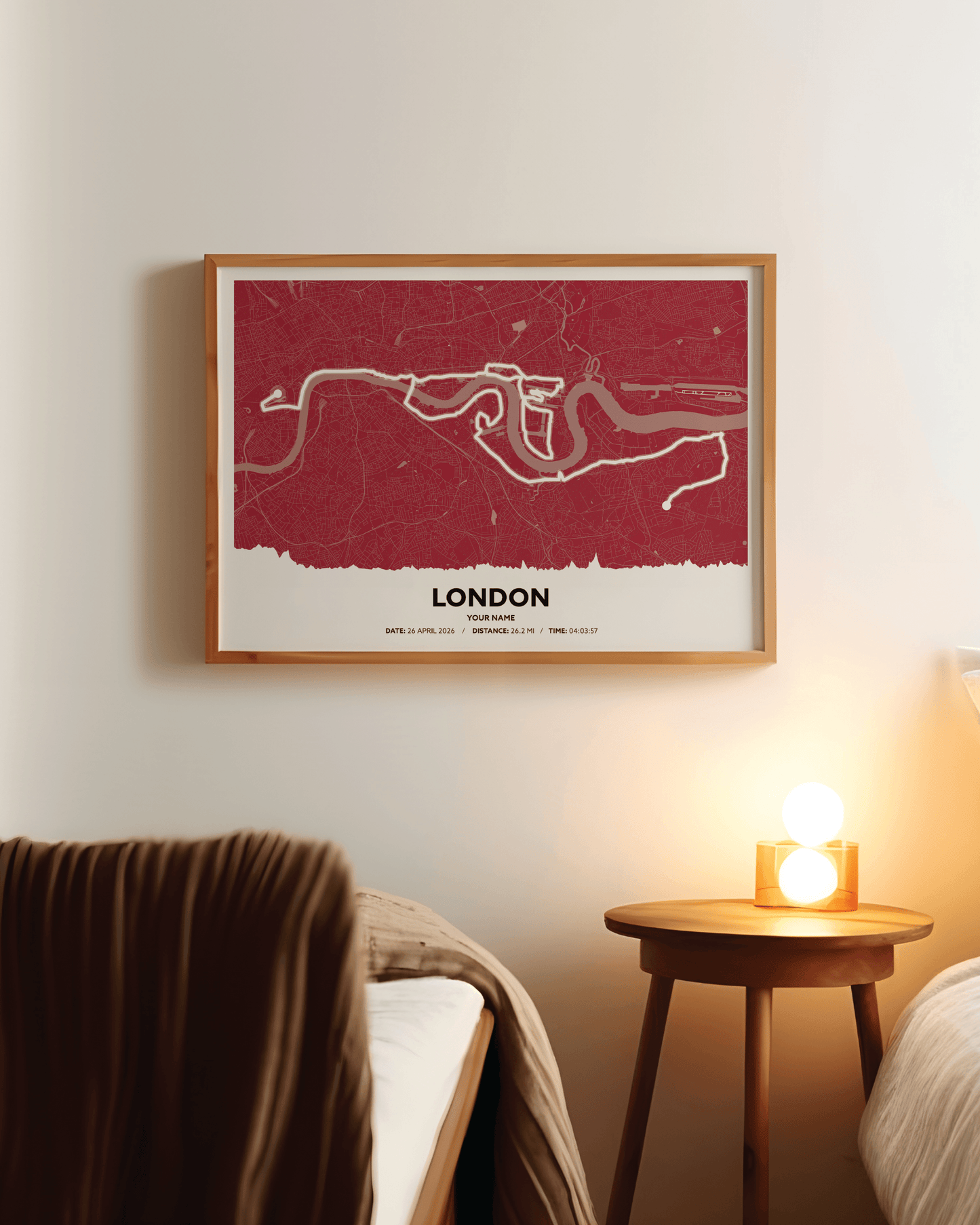 London 26.2 Personalised Route Map