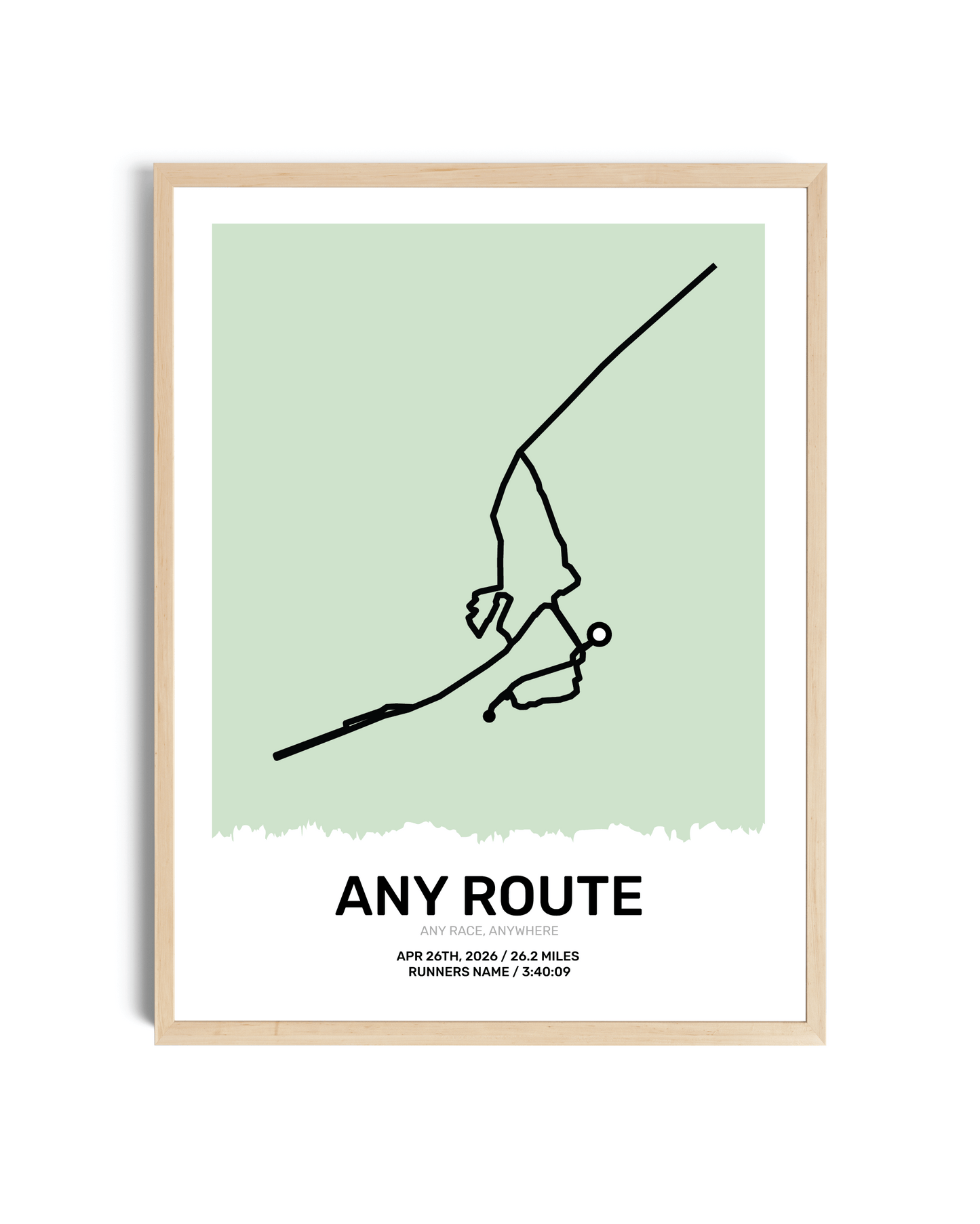 Pastel Route Map Art