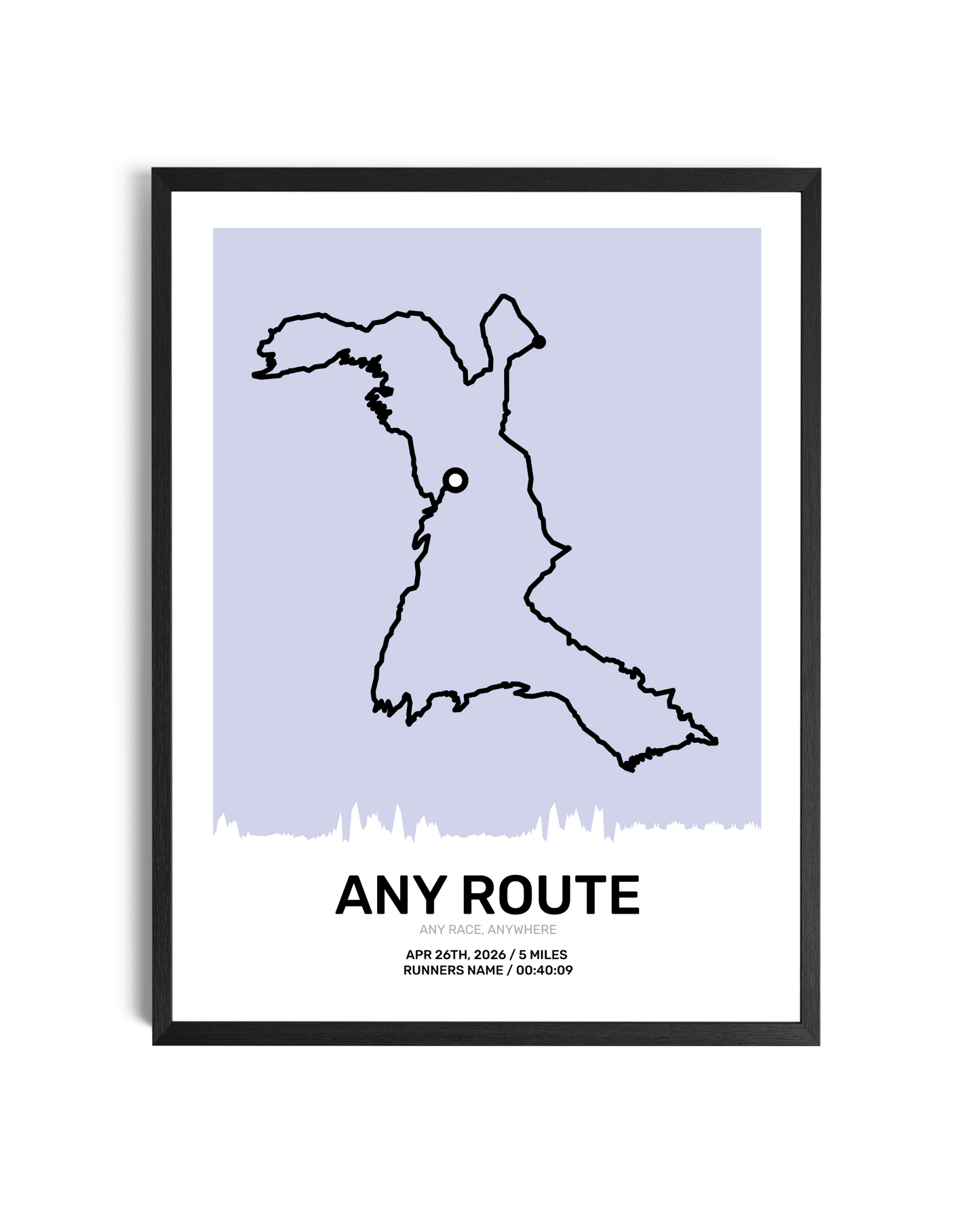 Pastel Route Map Art