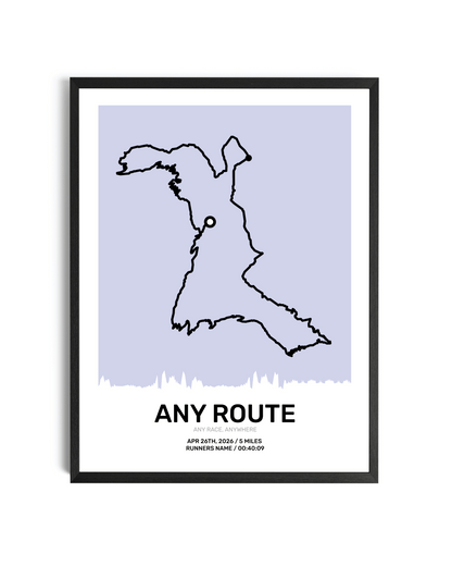 Pastel Route Map Art