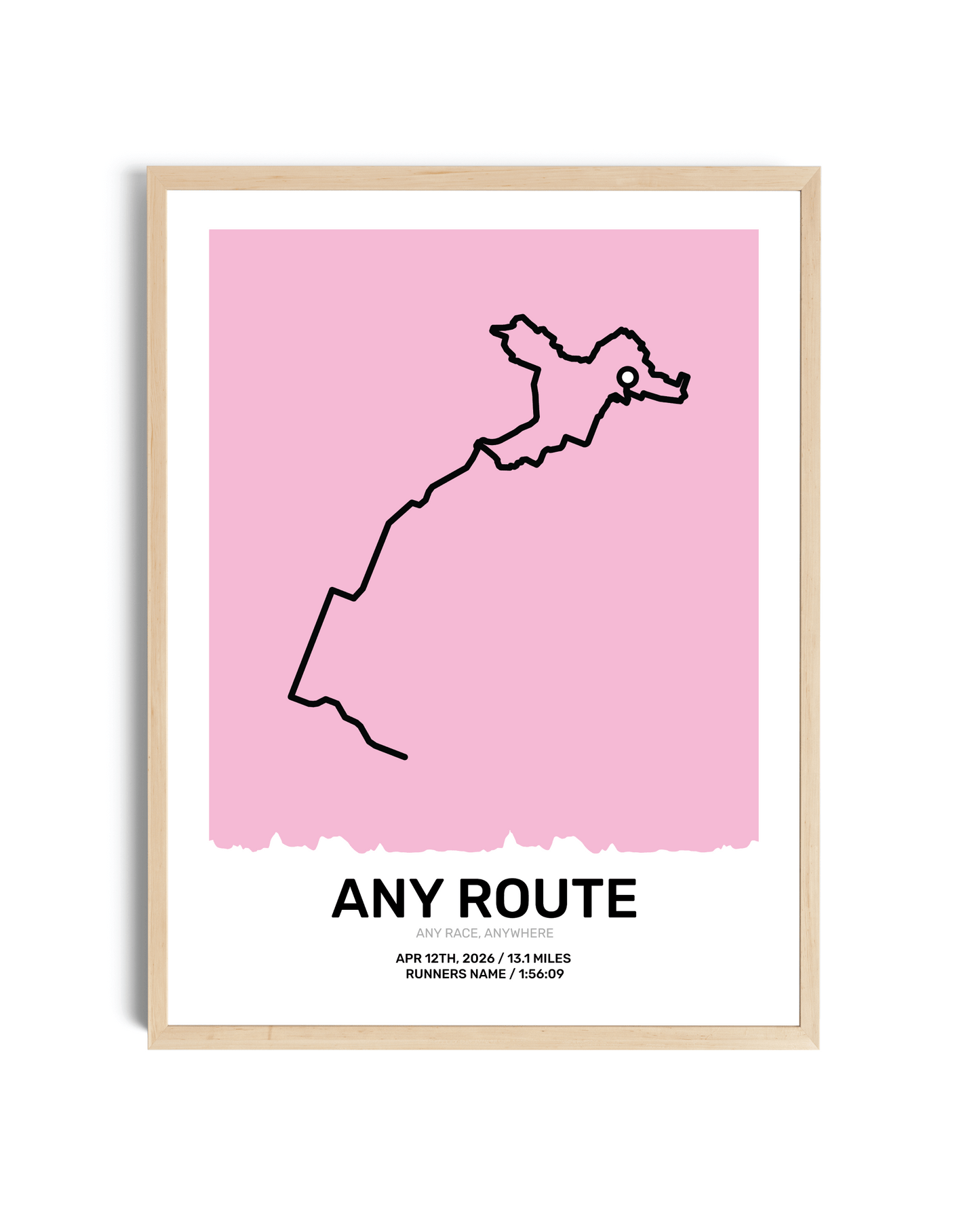Pastel Route Map Art
