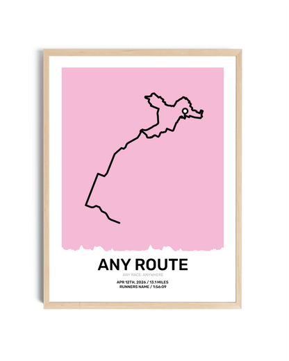 Pastel Route Map Art
