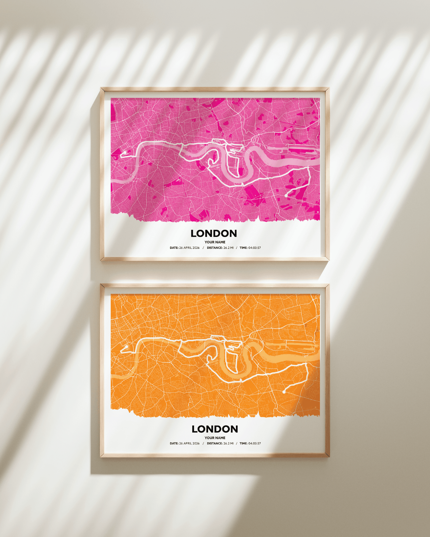 London 26.2 Personalised Route Map