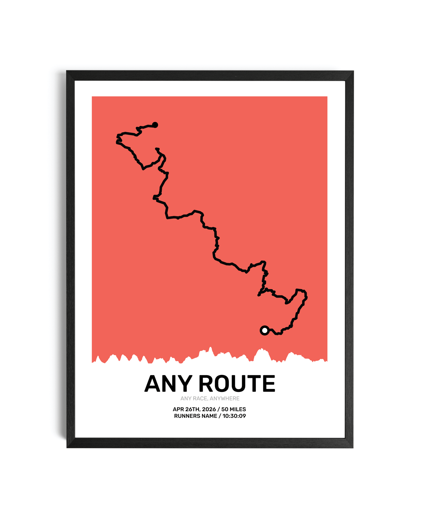 Pastel Route Map Art