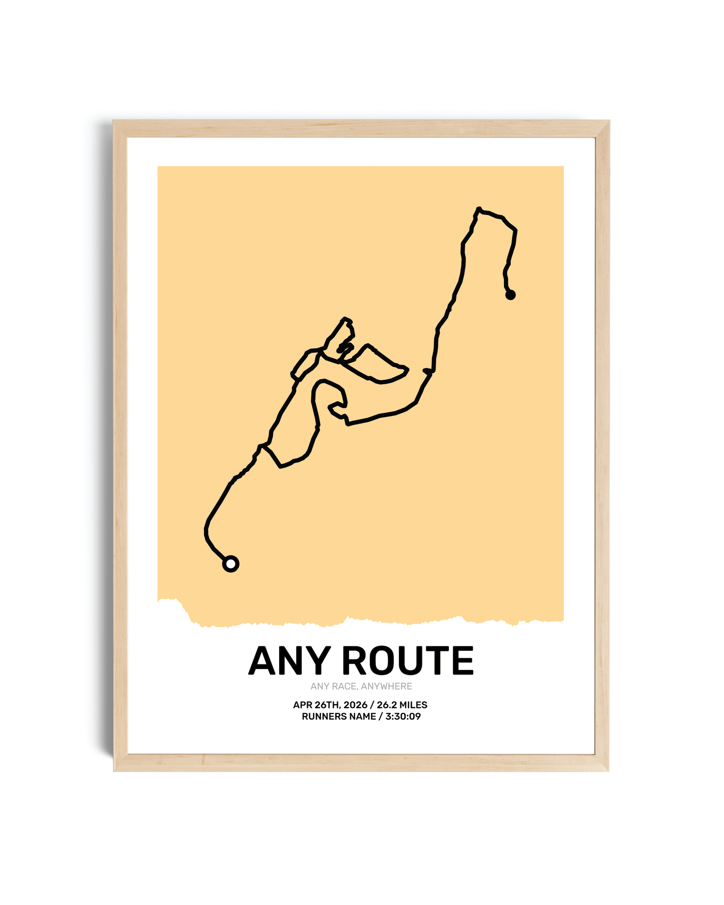 Pastel Route Map Art