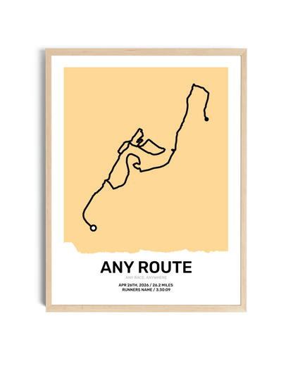 Pastel Route Map Art