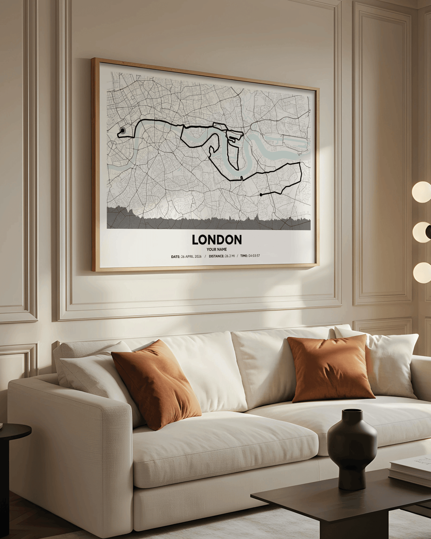 London 26.2 Personalised Route Map