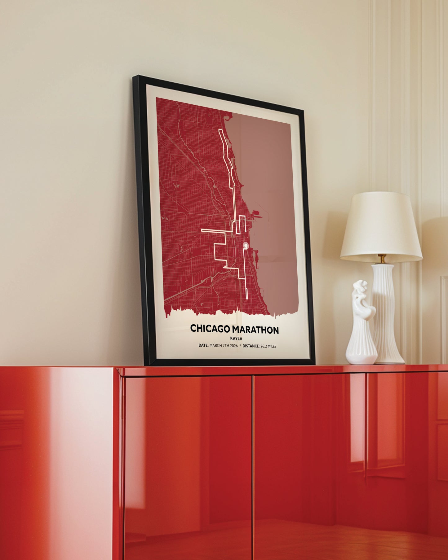 Classic Route Map Art For Runners