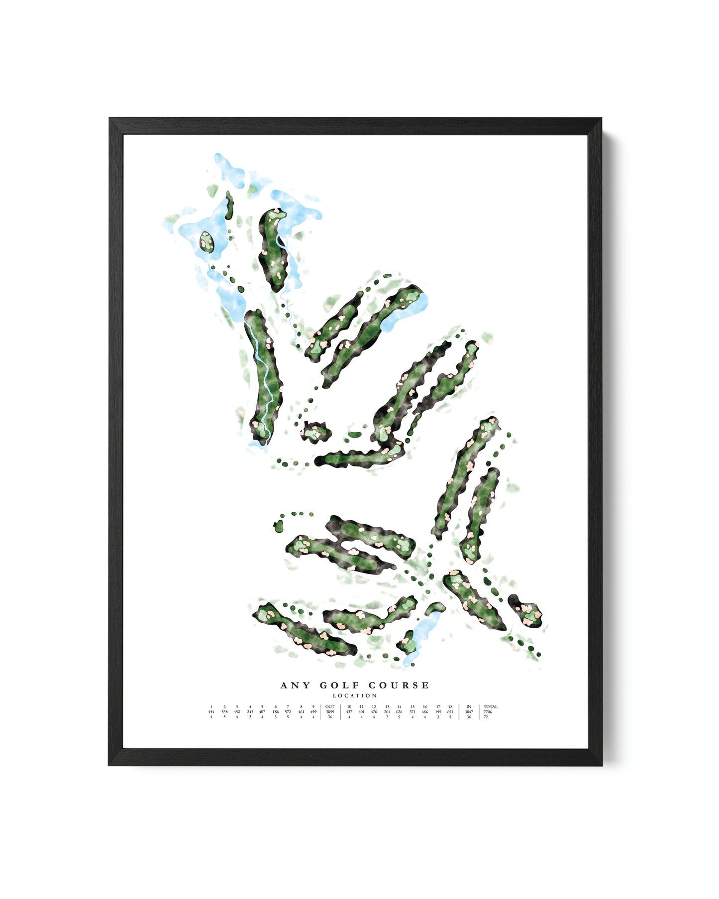 Watercolour Golf Course
