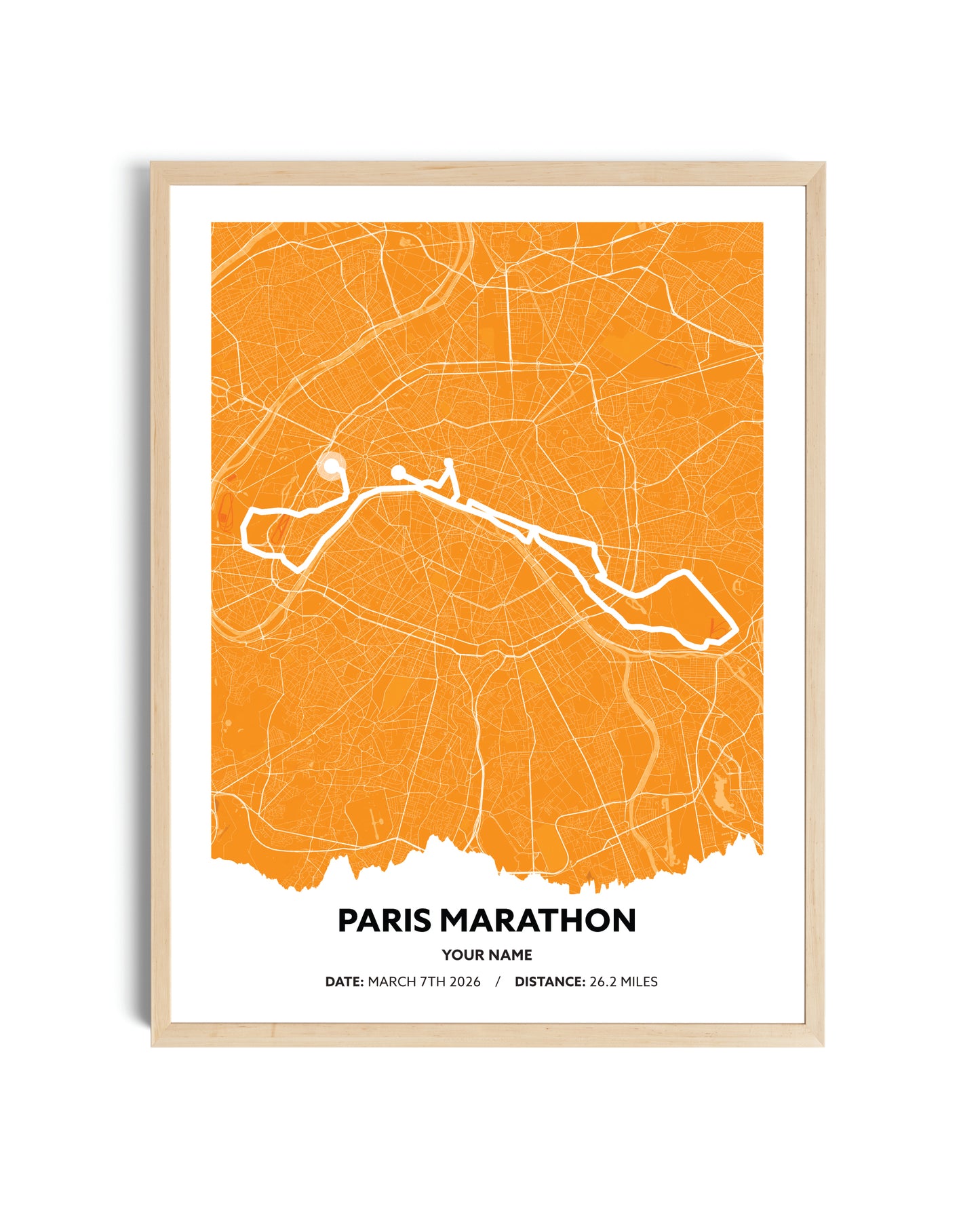 Classic Route Map Art For Runners