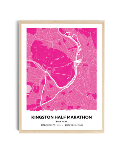 Classic Route Map Art For Runners